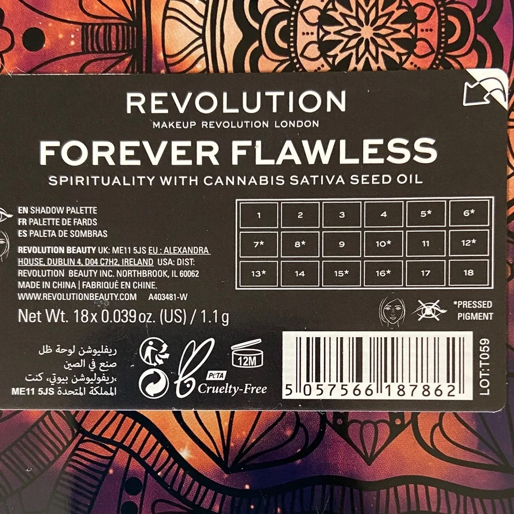 Revolution Forever Flawless Spirituality Eyeshadow Palette NEW